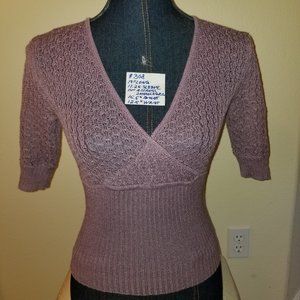 #308 NWT Work to Weekend XS Wrap Eyelet Violet